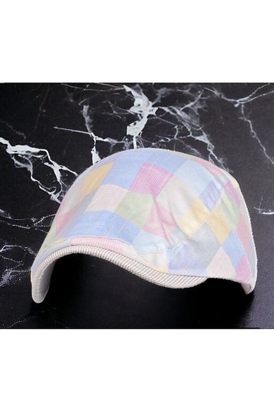 Shopiolog 100% Linen Fabric Summer Sports Model London Men's Cap