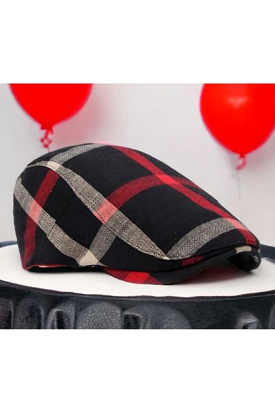 Shopiolog 100% Linen Fabric Summer Sports Model London Men's Cap