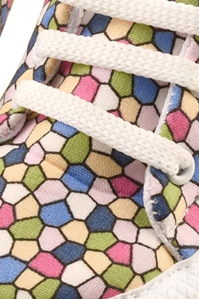 Bebiccino Honeycomb Pattern Collared İlkadım Shoes Green