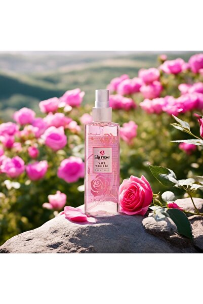 Ala Rose Gül Esanslı Aydınlatıcı Yüz Temizleme Toniği — Tüm Cilt Tipleri, E V...