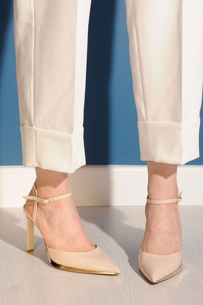 Sibel Durmaz Nemy Ten Gold Detailed Stiletto Sandals