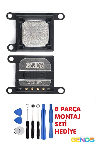 Genos Iphone 8 Plus Uyumlu Iç Kulaklık Ahize Üst Hoparlör + Tornavida Seti