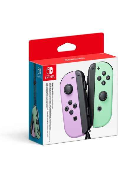 nintendo switch JoyCon Pastel Purple Green Mor Yeşil Pastel