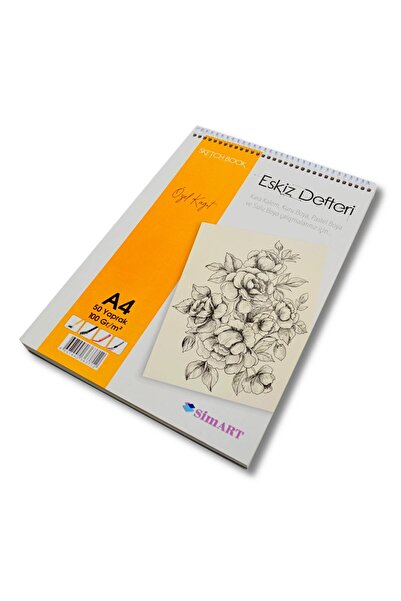 SİM Sim A4 50 Yaprak Eskiz Defteri