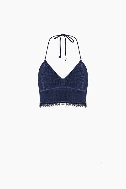 İKİKIZ Keten Navy Büstiyer