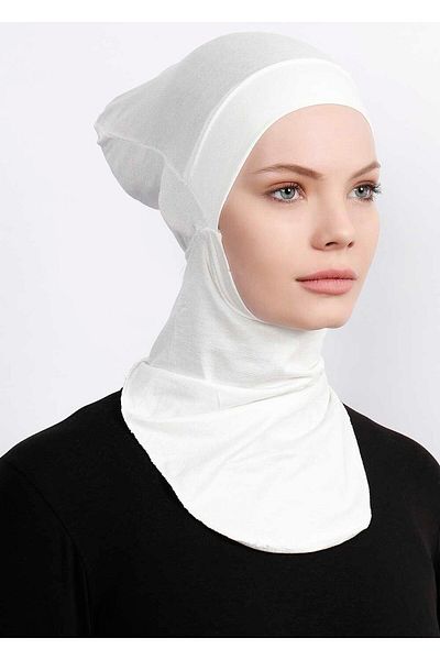 Ecardin Little Hijab Neck Ready Flexible Sports Bonnet - St 225 Cream