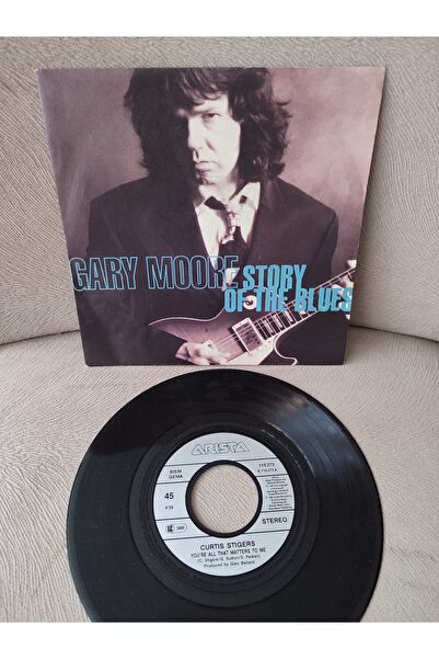 Plakperest GARY MOORE - Story of The Blues - 1992 Almanya  Basım 45 LİK PLAK ...
