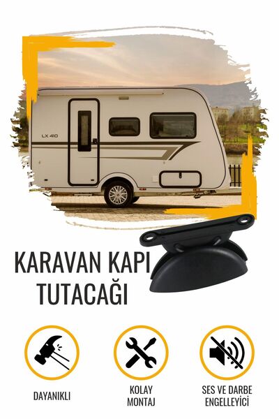 Karavan Dış Kapı Tutacağı Siyah