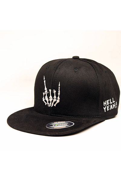 T-FUNNY Hell Yeah! Trucker Hat - Rock Hand Design