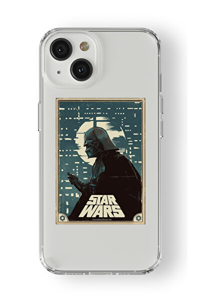 Multitronic iPhone 13 Uyumlu Star Wars Poster Tasarım Baskılı Şeffaf Kılıf