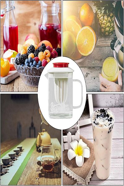 Rosemor Heat Resistant Large Model Glass Teapot with Borosilicate Filter New Generation Teapot with Filter