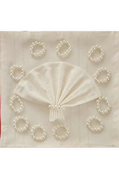 ZESA HOME Colber Fabric American Service Χαρτοπετσέτα και δαχτυλίδι (12 Τεμάχια)