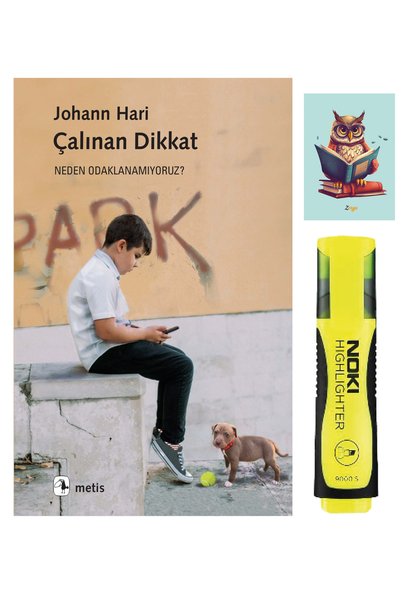 Metis Yayıncılık Çalınan Dikkat-Johann Hari-Metis Yayınları-Sarı Fosforlu Kal...