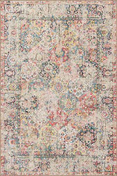 Rugs Modern Halı Krem Geometrik Baklavalı Desenli Dokuma Taban miravip820