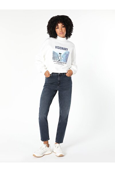 Colin's 896 Marıa Rahat Kesim Yüksek Bel Düz Paça Jean Kadın Pantolon Cl1060455