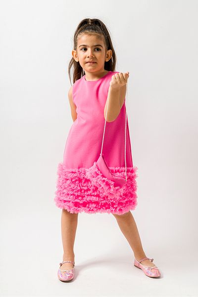 morwind Girl's Ruffle Bag Dress.