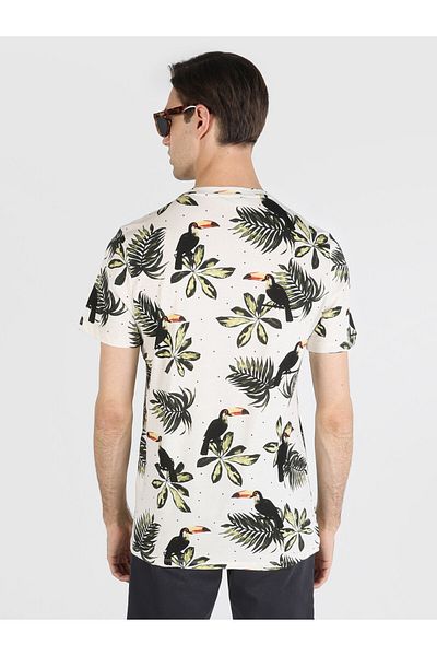 Colin's Tricou cu mânecă scurtă cu imprimeu alb pentru bărbați - Regular Fit Cl 1062689