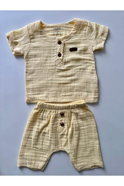 Bumbo Plain Color Double 100% Muslin Suit Set