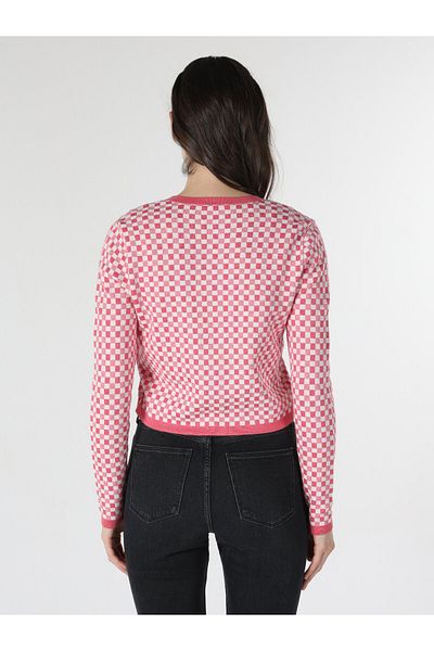 Colin's Розов дамски жилетка Slim Fit - Каре CL1062830