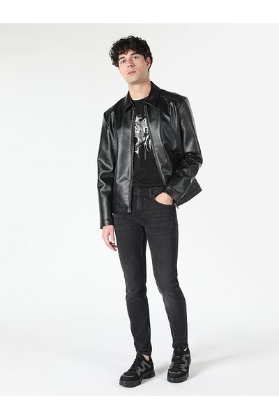 Colin's Alex 040 Skinny Fit Black Men's Jeans - Low Waist, Tight Leg Cl 1062299