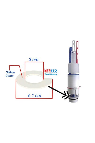 Çeşitli Sanit Kiwa Gömme Rezervuar Iç Takım Boşaltma Contası