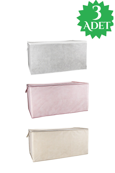 Genel Markalar 3 Adet Hurç Yorgan Hurcu 80x60x40 Cm Büyük Mega Boy (4202)