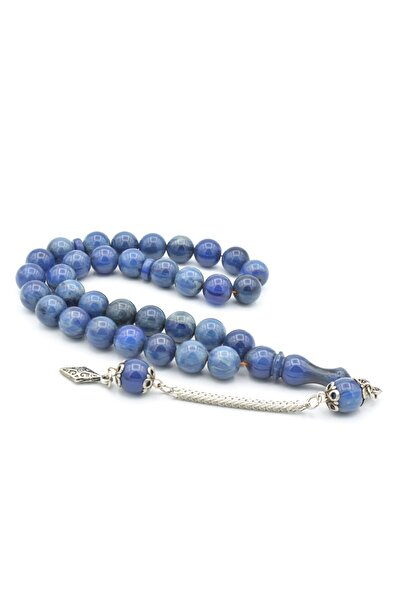 Murty99 Срібне покриття, куля з вирізами, темно-синій каталін, чотки