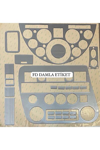 FD OTOMOTİV Ford Cargo 2007-2015 Silver Grey Analog Gauge and Mahogany Finish...