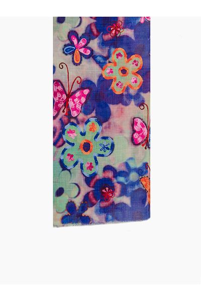 fiore fashion Flower And Butterfly Shawl Cashmere Aari Shawl Knitted Shawl