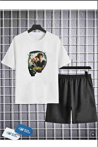 FRİENDS KİDS Boys/Girls ''HARRY POTTER'' Printed T-Shirt-Shorts Set