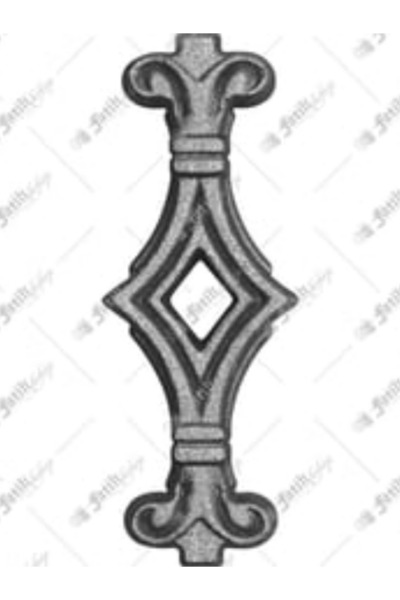 Fatih 10 Adet Ferforje Orta Dövme Balkon ve Duvar Korkuluğu