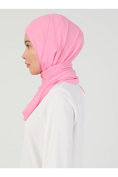 Ecardin Premium Hijab Chiffon Fabric Shawl - St 100 Pink
