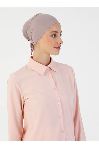 Ecardin Thin Parisian Breathable Fabric Large Size Bonnet - St 240 Smoke Rose