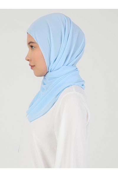 Ecardin Premium Hijab Chiffon Υφασμάτινο Σάλι - St 100 Baby Blue