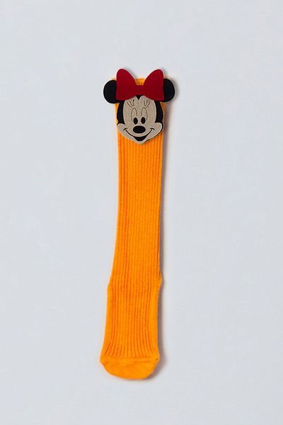 ADABEBEK Red Mickey Felted Baby Knee Socks