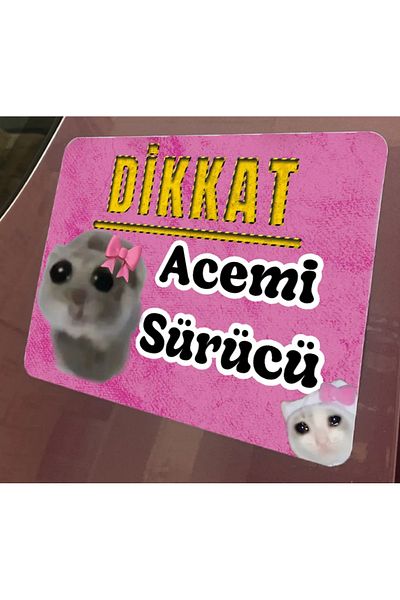 DİKEN STORE Novice Driver Car Magnet - the Practical Solution for Fun and Safe Driving!