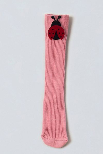ADABEBEK Orange Yellow Floral Felted Baby Knee Socks