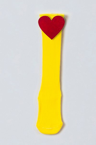 ADABEBEK Red Heart Felted Baby Knee Socks