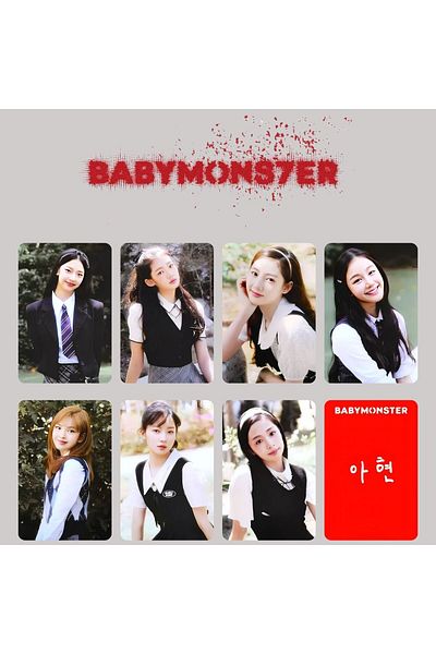 Kpop Dünyasi BABYMONSTER '' Babymons7er '' Tag POB Set 2 PCs