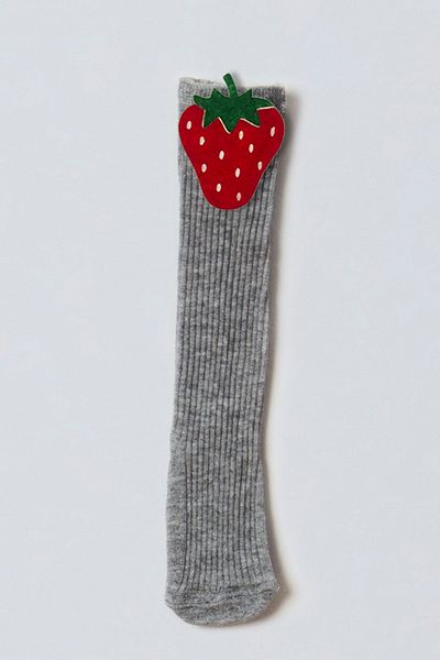 ADABEBEK Strawberry Felted Baby Knee Socks