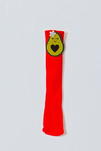 ADABEBEK Buckle Avocado Felt Baby Knee Socks