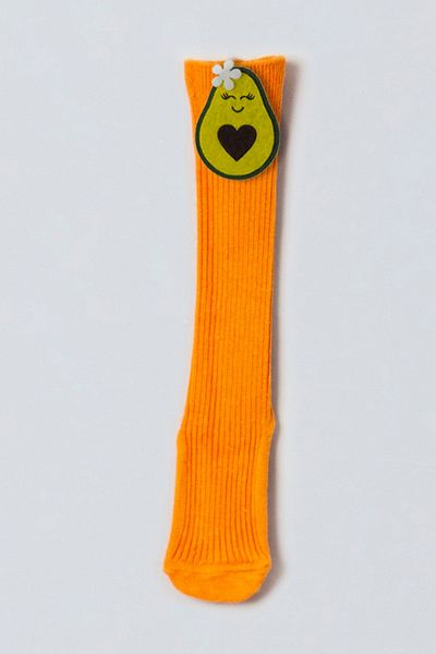 ADABEBEK Buckle Avocado Felt Baby Knee Socks