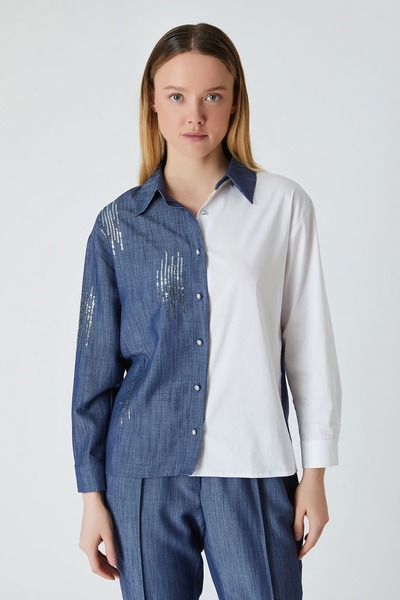 FEVER Pul nakışlı gömlek