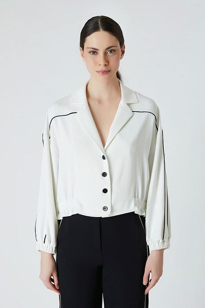 FEVER Contrast piped shirt