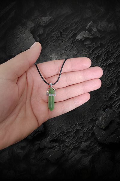 MGA DOĞAL TAŞ Green CAT Eye Natural Stone Pendant Original Gemstone Pendant Nails Cut Natural Cat Eye Stone