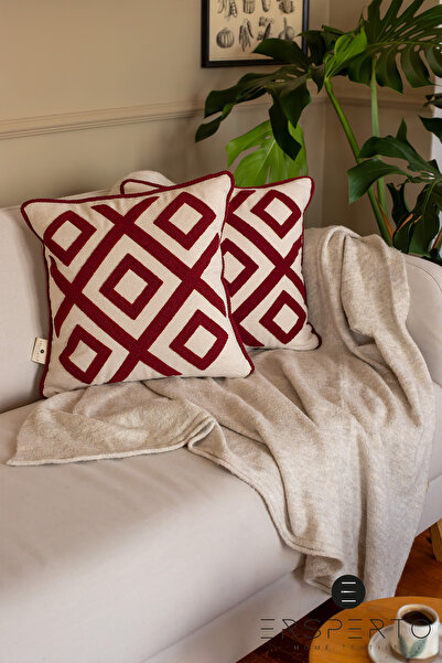 Ersperto غطاء وسادة مزخرف أصلي مقاس 43 × 43 سم قطعة واحدة