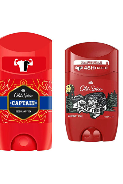 Old Spice Stick 50 ml Captain+Old Spice Stick +Wolfthorn Erkekler Için Stick Deodorant 50 ml
