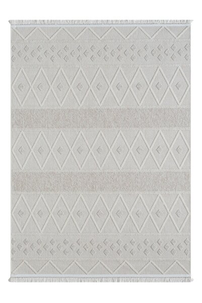 SEYRAN HALI Öz Halı Loopy 620 Krem-bej Dekoratif Antialerjik Dokuma Halı