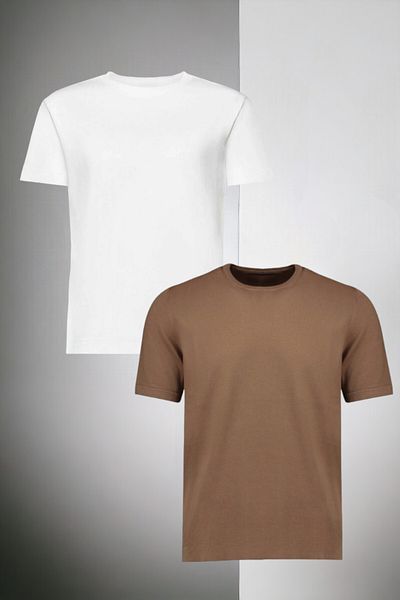 han elegant Пакет от 2 едноцветни тениски за момичета и момчета на възраст 5-16 години