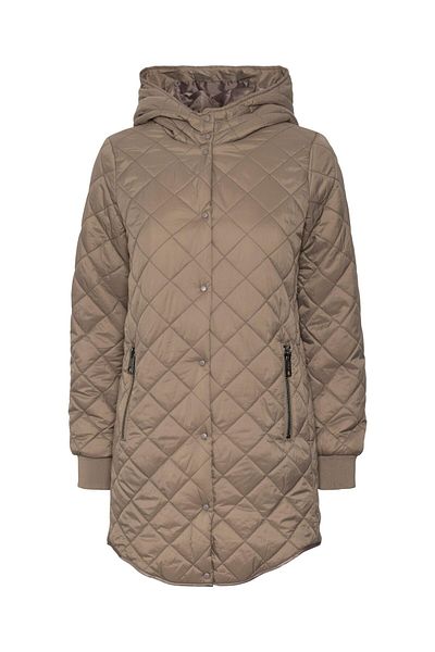 Veromoda Curve Mantel VMHAYLE HOOD 3/4 JACKET CUR EXC